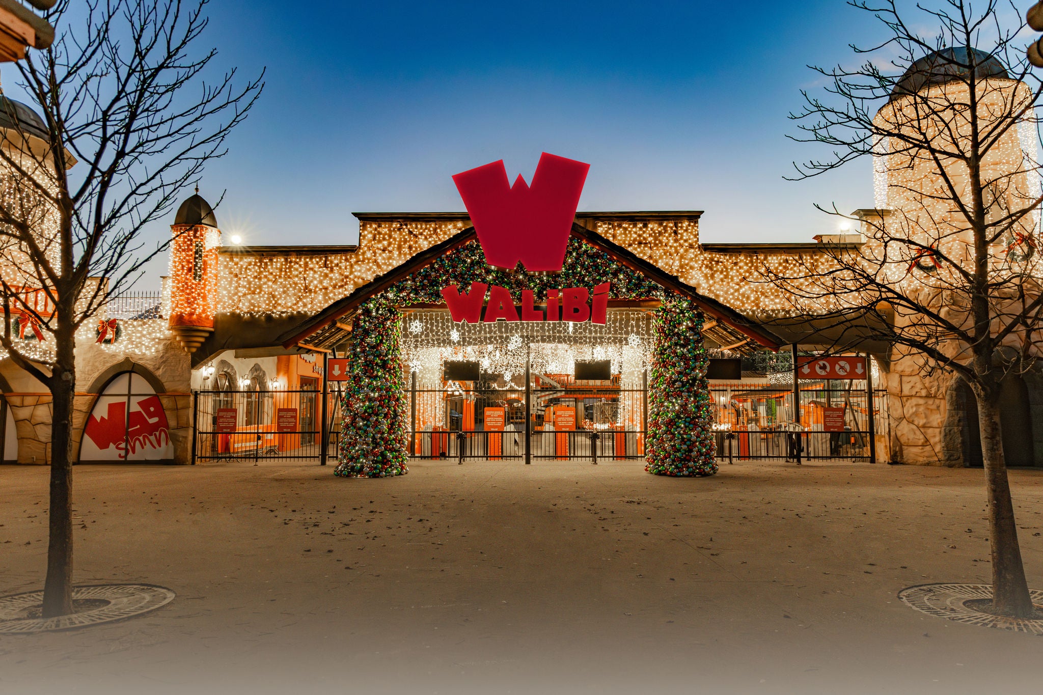 walibi winter - entrance